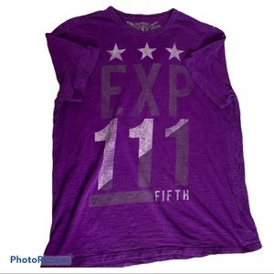Express Short Sleeve Tee Mens Size L Purple